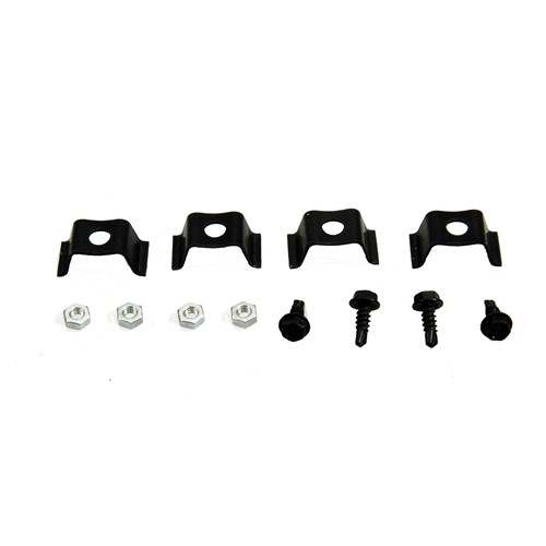 68-74 X-BODY CONSOLE FORWARD PLATE AND GAUGE MOUNTING BRACKET SET, (12 PIECES)