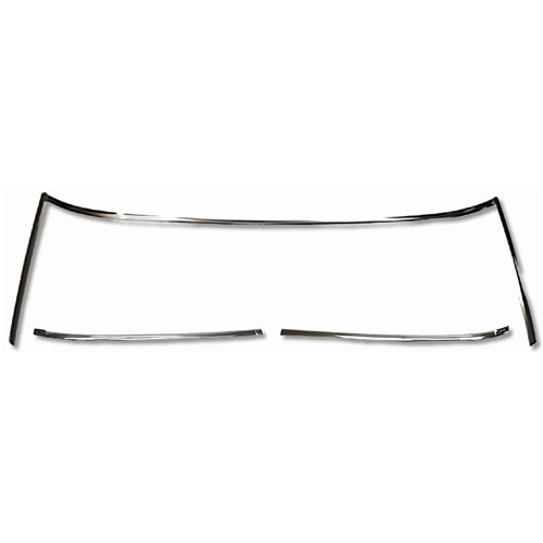 67-69 F-BODY CONVERTIBLE WINDSHIELD MOLDING SET, 5 PIECES