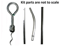 1969-75 ENGINE OIL DIPSTICK KIT, SMALL BLOCK CHEVROLET, 2ND DESIGN 