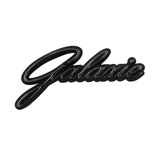 63-64 GALAXIE GLOVE BOX DOOR EMBLEM "GALAXIE" SHOW QUALITY