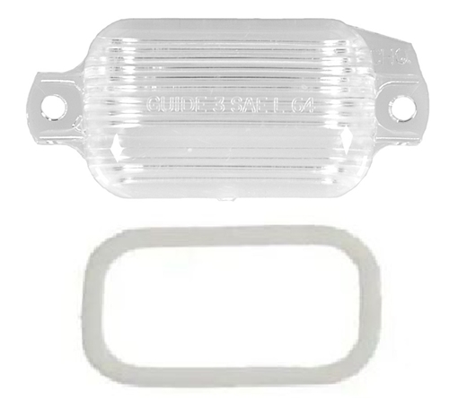 LICENSE LAMP LENS AND GASKET