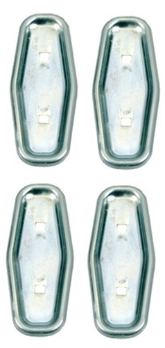 1968 CAMARO DELUXE SEAT BACK EMBLEM BACKING PLATES ONLY