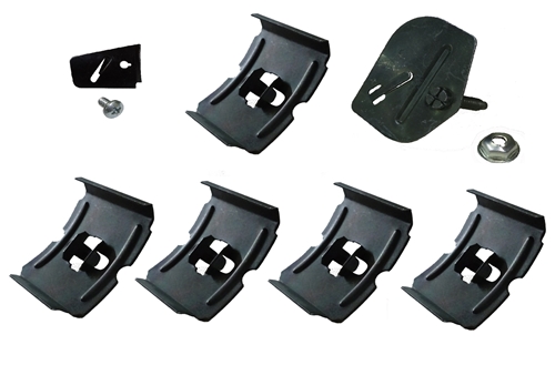 1963 FORD GALAXIE UPPER DOOR MOLDING CLIP SET, LEFT