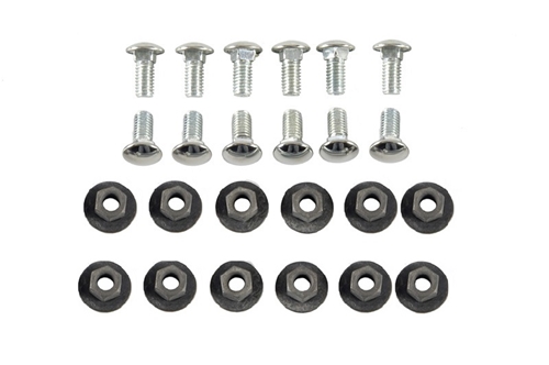 1967-68 FIREBIRD BUMPER BOLT & NUT SET, HIGHLY POLISHED