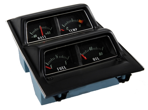 1968-72 NOVA CONSOLE GAUGE ASSEMBLY, CORRECT