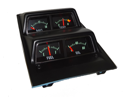 1968-72 NOVA CONSOLE GAUGE ASSEMBLY WITH VOLT GAUGE